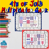 Grade 3 - 4th of July Multiplication Math Matching Game | 