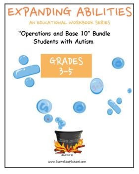 Preview of Grade 3 - 5: Base 10 Math Bundle for Students with Autism