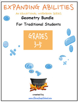 Preview of Grade 3- 5, CCS: Geometry Math Bundle for Traditional Students