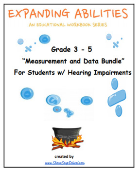 Preview of Grade 3 - 5 CCS : Measurement / Data Bundle for Students Hard of Hearing