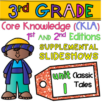 Preview of Grade 3 | Amplify Core Knowledge (CKLA) ALIGNED | Skills Slideshows UNIT 1