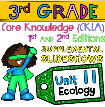 Preview of Grade 3 | Amplify Core Knowledge (CKLA) ALIGNED | Skills Slideshows UNIT 11