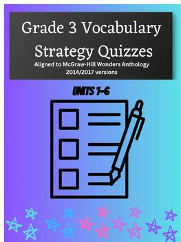 Preview of Grade 3 Anthology Quizzes- Aligned with McGraw-Hill Wonders 2014/2017 Version