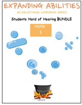 Preview of Grade 3, All Subjects Bundle For Hard of Hearing