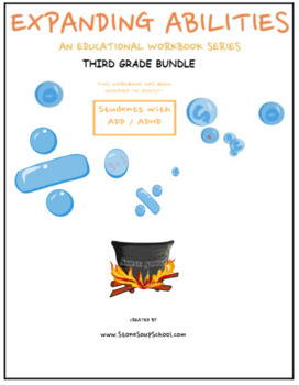 Preview of Grade 3, Bundle For Students with ADD and/or ADHD