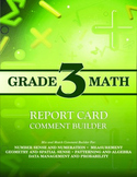 Grade 3 Bundle: Math and Language Comment Builder