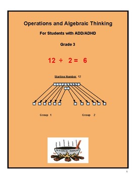 Preview of Grade 3, CCS: Algebra for students with ADD/ ADHD