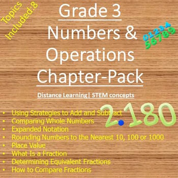 Preview of Grade 3 Common Core Number and Operations Chapter Bundle - eLearning ISEE / SSAT