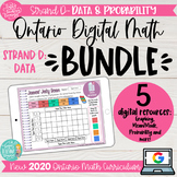 Grade 3 DIGITAL math BUNDLE  2020 Ontario Strand D: Data &
