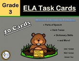 Grade 3 ELA Task Cards Groundhog Day