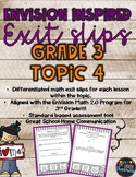 Grade 3 EnVision Inspired Exit Slips Topic 4