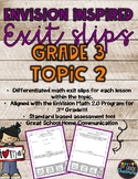 Grade 3 EnVision Inspired Topic 2 Exit Slips