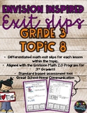 Grade 3 EnVision Inspired Topic 8 Exit Slips