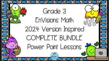 Preview of EnVisions Math Grade 3 2024 COMPLETE Topics 1-16 Lesson Inspired Power Points