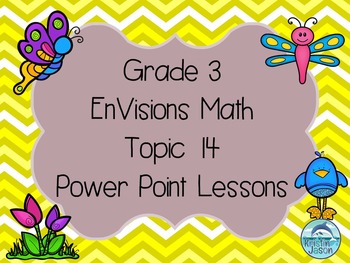 Preview of Grade 3 EnVisions Math Topic 14 Common Core Version Inspired Power Point Lessons