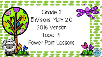 Preview of Grade 3 Envisions Math 2.0 Version 2016 Topic 14 Inspired Power Point Lessons