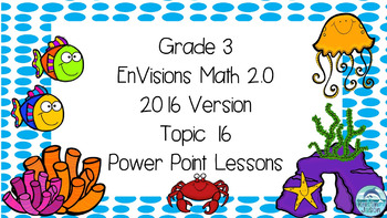 Preview of Grade 3 Envisions Math 2.0 Version 2016 Topic 16 Inspired Power Point Lessons