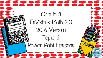 Preview of Grade 3 Envisions Math 2.0 Version 2016 Topic 2 Inspired Power Point Lessons