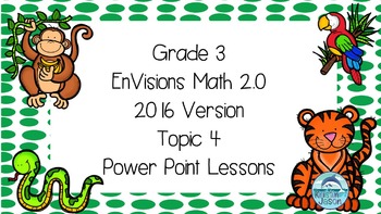 Preview of Grade 3 Envisions Math 2.0 Version 2016 Topic 4 Inspired Power Point Lessons