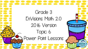 Preview of Grade 3 Envisions Math 2.0 Version 2016 Topic 6 Inspired Power Point Lessons