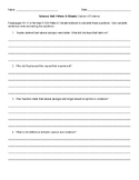 Grade 3 FOSS Water & Climate Opinion & Evidence No-Prep Worksheet