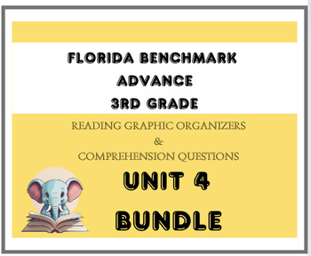 Preview of Grade 3: Florida Benchmark Advance-Unit 4 Bundle- Reading Comprehension