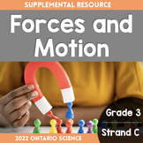 Grade 3, Strand C: Forces and Motion (2022 Ontario Science)