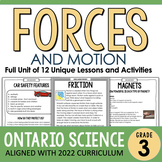 Ontario Grade 3 Science - Forces and Motion / Matter and E