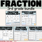 Grade 3 Fraction Bundle: Create, Decompose, Compare & find