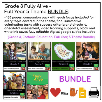 Preview of Grade 3 Full Year Fully Alive All Themes Complete BUNDLE - Ontario