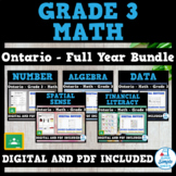Grade 3 - Full Year Math Bundle - Ontario 2020 Curriculum 