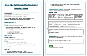 Go Math Grade 3 Chapter 5 Lesson Plans 5.1-5.5 (Bundled ...