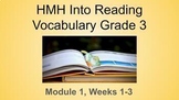Grade 3 HMH Into Reading vocabulary worksheets Module 1