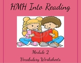 Grade 3 HMH Into Reading vocabulary worksheets Module 2