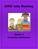 Grade 3 HMH Into Reading vocabulary worksheets Module 3