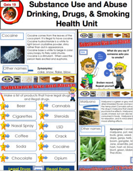 Preview of Grade 3 Health Bundle - Safety, Healthy Eating, Smoking, Drinking, Etc.