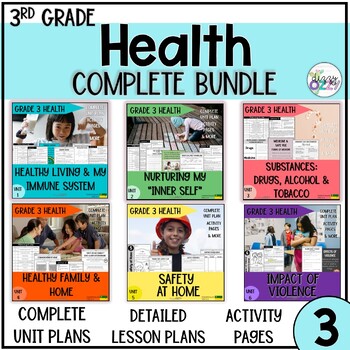 Preview of Grade 3 Health Curriculum | Complete Unit Bundle