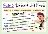 Grade 3 Homework Grid 