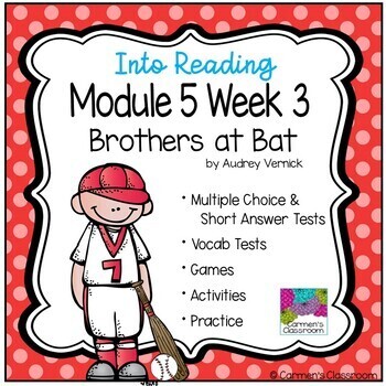 Preview of Into Reading HMH 3rd Grade Module 5 Week 3 - Brothers at Bat Supplement