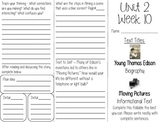 Grade 3 Journeys Unit 2 Week 10 Stories Tri-fold