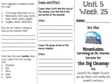 Grade 3 Journeys Unit 5 Week 25 Tri-fold