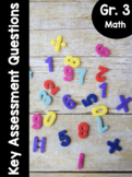 Grade 3 Key Assessment Math Questions (Ontario Mathematics