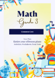 Grade 3 Lesson Plans - CCSS - Entire years LPs, a year pla