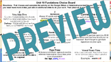 Grade 3 (Level 3) Unit 10 Fundations Choice Board
