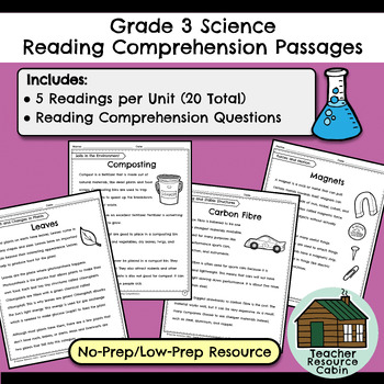 grade 3 literacy science reading passages digital printable tpt