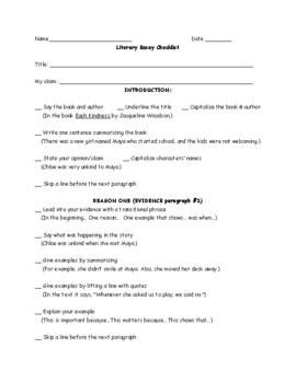 baby literary essay grade 3 pdf