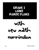 Grade 3 Long Range Plans Ontario New Math Curriculum