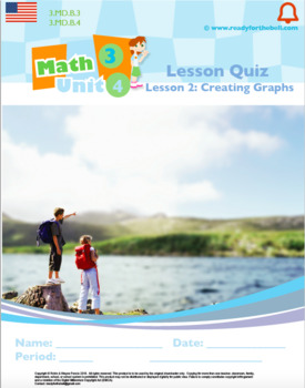 Preview of Grade 3: Math: Data Quiz Bundle