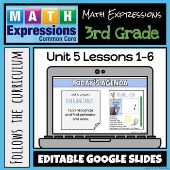 Preview of Grade 3 Math Expressions (2018 Common Core Edition) Unit 5: Lessons 1-6