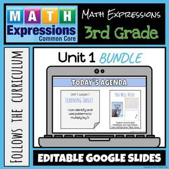 Preview of Grade 3 Math Expressions (2018) Unit 1 BUNDLE